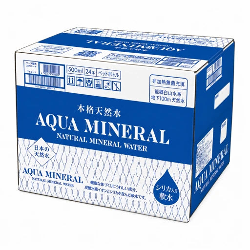【送料無料】AQUA MINERAL 500㎖ (24本)